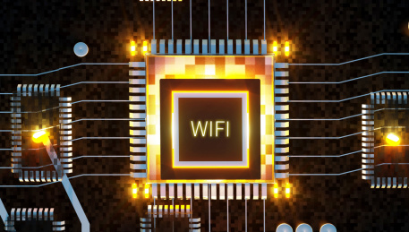 电路板WIFI科幻概念图