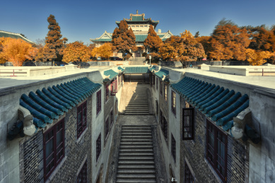 中国湖北武汉武汉大学樱园楼顶图书馆