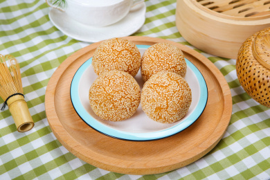 早餐小吃麻团