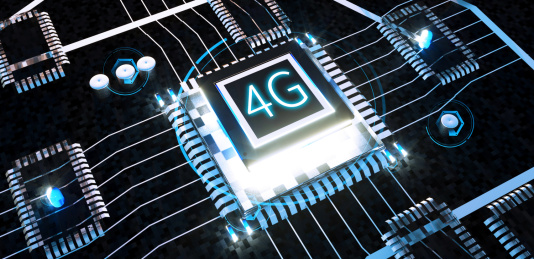 4G电路板科幻概念图