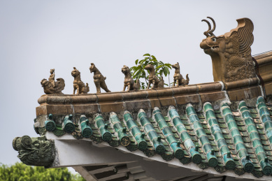 古建筑坡屋顶脊兽