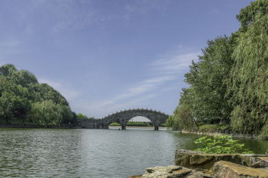 洞庭湖畔的湖南岳阳君山岛风光