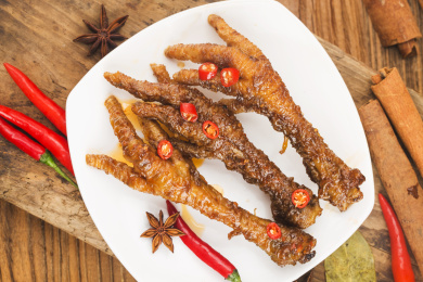 一盘虎皮鸡爪