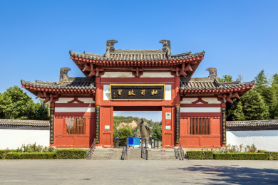 中国河南省巩义市杜甫故里景区中式建筑