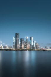 中国深圳前海自贸区夜景