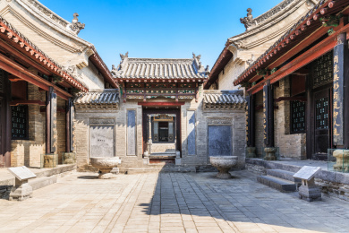 康百万庄园四合院，中国河南省巩义市康店镇