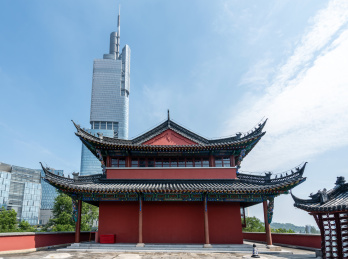 南京鼓楼和城市风光
