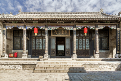 中国河南省巩义市康百万庄园传统民居古建筑