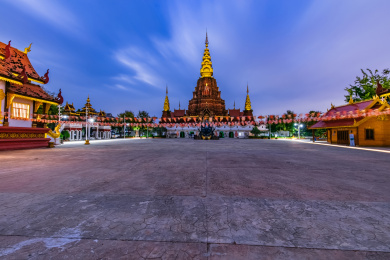 中国云南省景洪市西双版纳告庄大金塔建筑