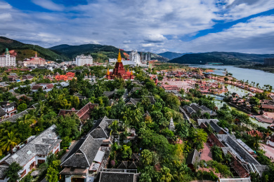 云南省景洪市西双版纳告庄大金塔景区建筑