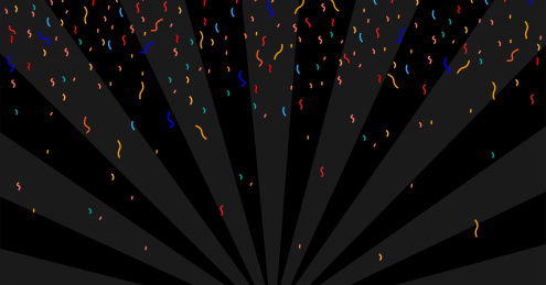 飘落的彩带矢量背景素材