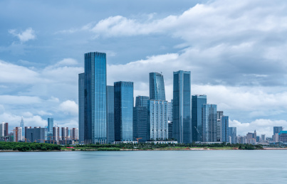 中国广东省深圳市前海自贸区城市风光