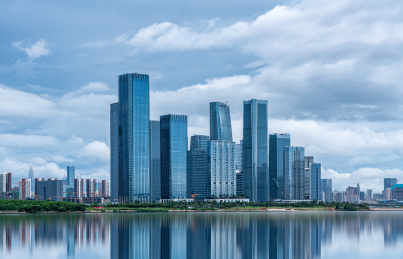 中国广东省深圳市前海自贸区城市风光
