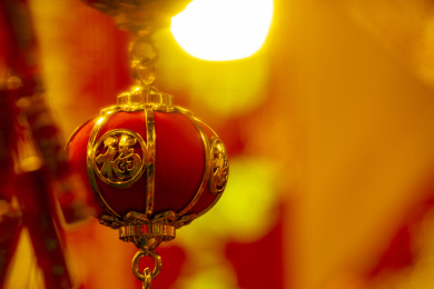 中国春节传统的饰品，灯笼造型春节挂饰