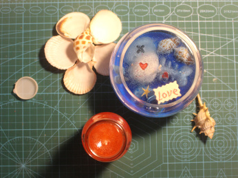 手工制作果冻蜡俯视图