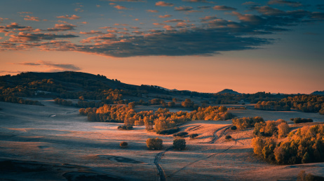 深秋乌兰布统坝上草原风光