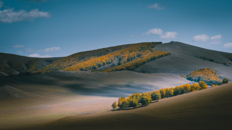 深秋乌兰布统坝上草原风光