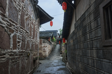 四川宜宾横江古镇胡同景观