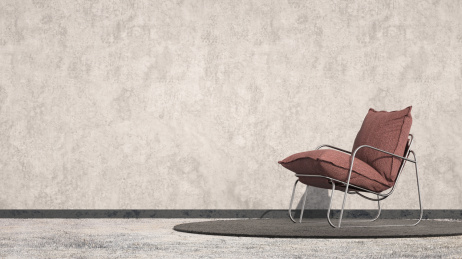 家居题材的有布椅子和地毯的书房