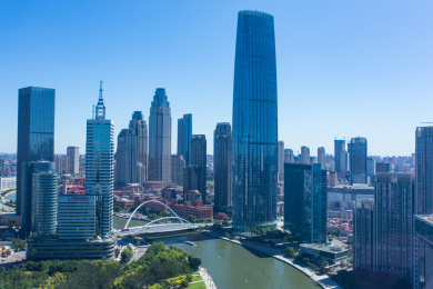 中国天津城市风光