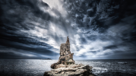 中国辽宁大连旅顺将军石丁达尔光