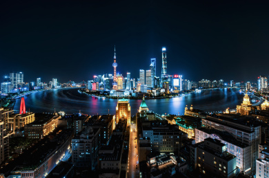 上海城市建筑外滩全景图片