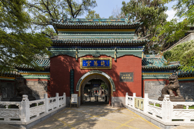 中国山西省太原纯阳宫中国古建筑景观