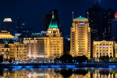 中国上海外滩万国建筑群