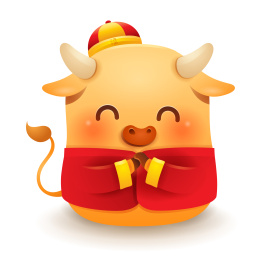春节牛年 小金牛 恭喜恭喜
