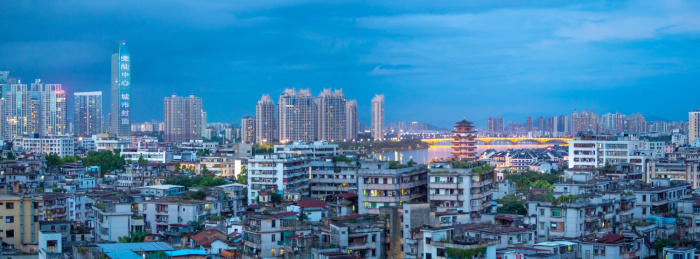 广东惠州市区夜景风光