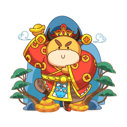牛年吉祥物小牛
