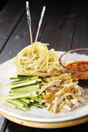 美味的中国菜，麻辣凉面