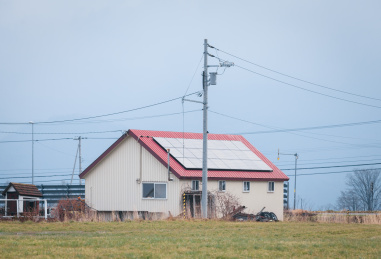 日本北海道自然建筑田园风光
