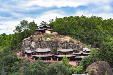 中国云南大理剑川石钟山石窟建筑群