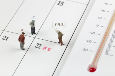 冬天寒冷降温室内温度计冬至羊肉汤