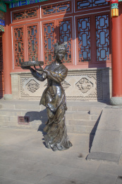 中国山西大同人物铜像