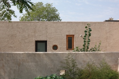 黄河边的夯土建筑