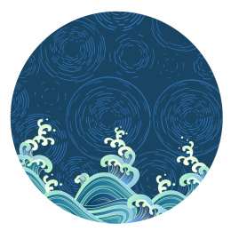 中国风传统海水纹