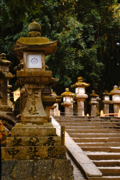 日本奈良县奈良公园春日社