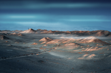 青海冷湖戈壁滩
