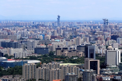 鸟瞰中国京西美景