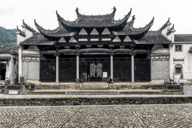 中国安徽省绩溪县龙川胡氏宗祠