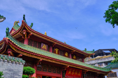 中国广州六榕寺旅游景区大雄宝殿建筑
