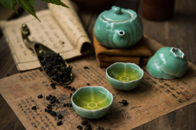 汝窑青瓷泡香茶