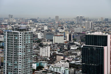 泰国曼谷市中心城市建筑风光