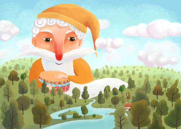 绘本封面老爷爷