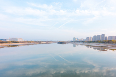 中国陕西省西安市浐灞生态区风景