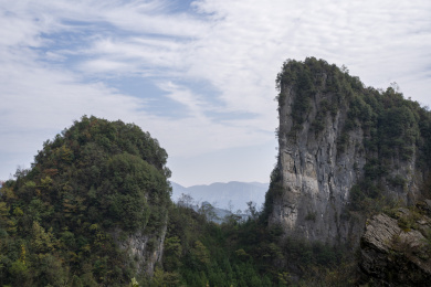 恩施大峡谷风景区断崖绝壁峰林