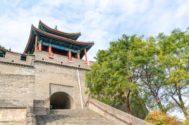 中国北京居庸关长城秋天风光
