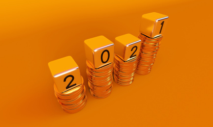 2021与堆积的金币，财富的积累
